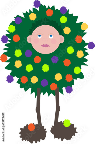 Teenager in a silly costume