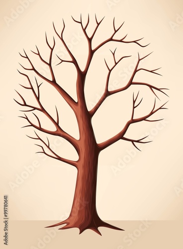Bare brown tree