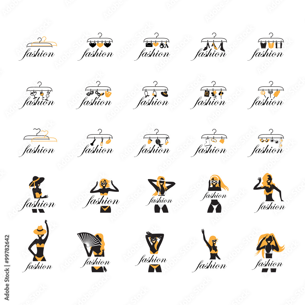 Naklejka premium Fashion Women - Isolated On White Background - Vector Illustration, Graphic Design Editable For Your Design