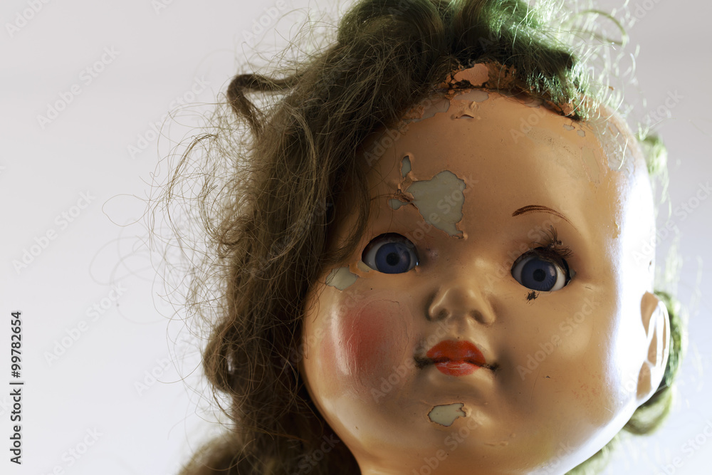 head of beatiful scary doll like from horror movie head of beatiful scary doll like from horror movie