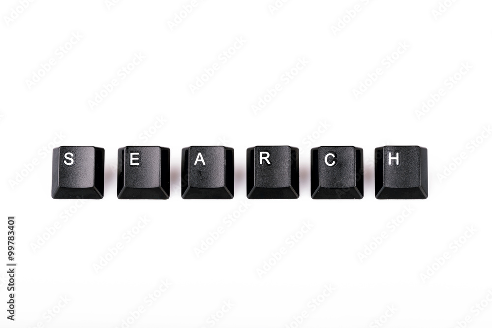 text search formed with computer keyboard keys on white backgrou text search formed with computer keyboard keys on white backgrou