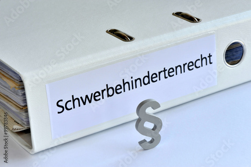 Schwerbehindertenrecht, Paragraph, Behindertenrecht, Ordner, Recht, Behinderung, Ausgleichsabgabe, Sozialrecht, Kündigungsschutz, Sozialgesetzbuch, Arbeitssrecht