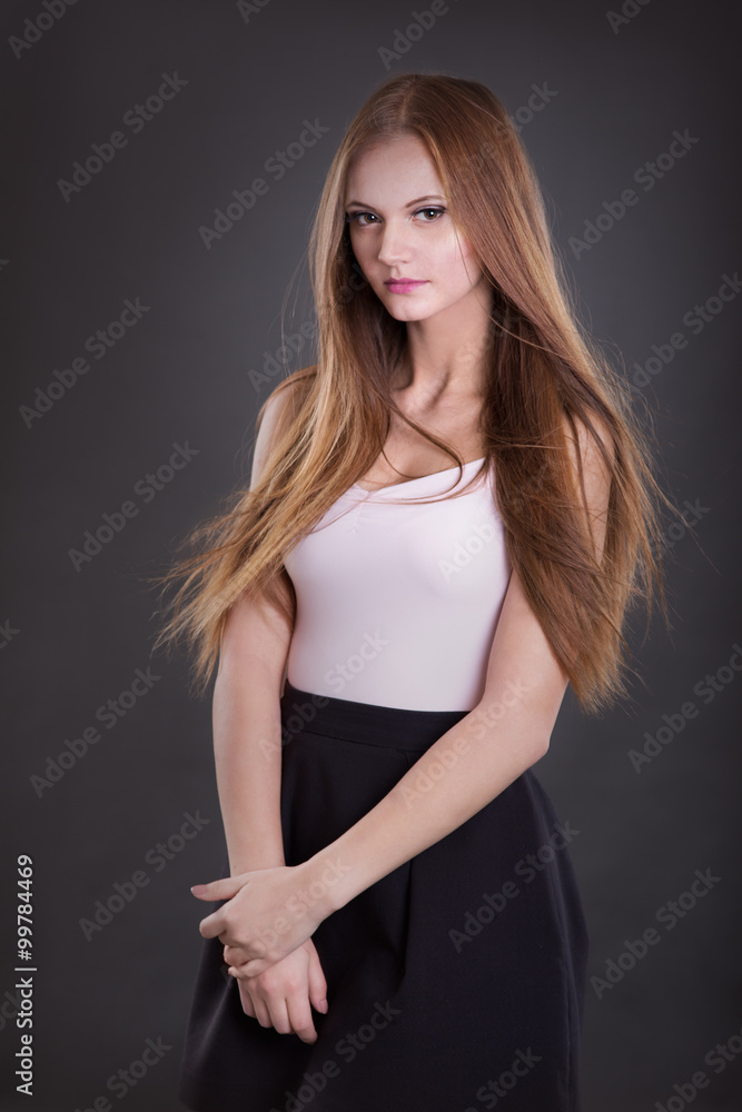 girl teenager in studio girl teenager in studio