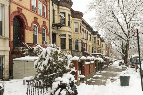Konstfotografi Crown Heights Brooklyn Snow