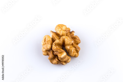 Dried walnut close up