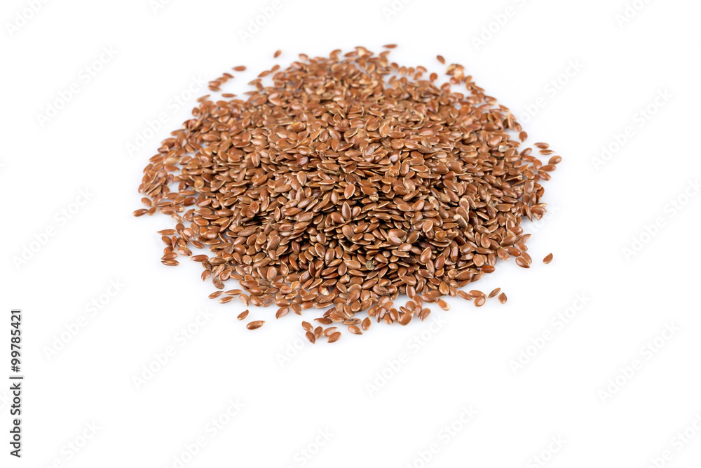 flax seeds isolated on white flax seeds isolated on white