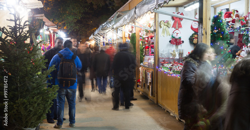 Cuadro en lienzo Traditional Christmas fair