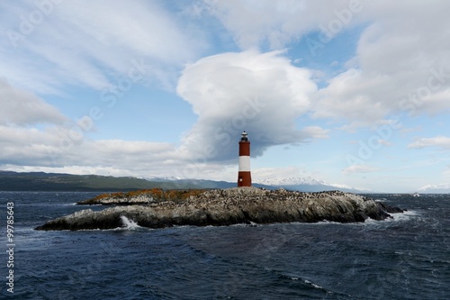 Lighthouse in the Beagle channel.