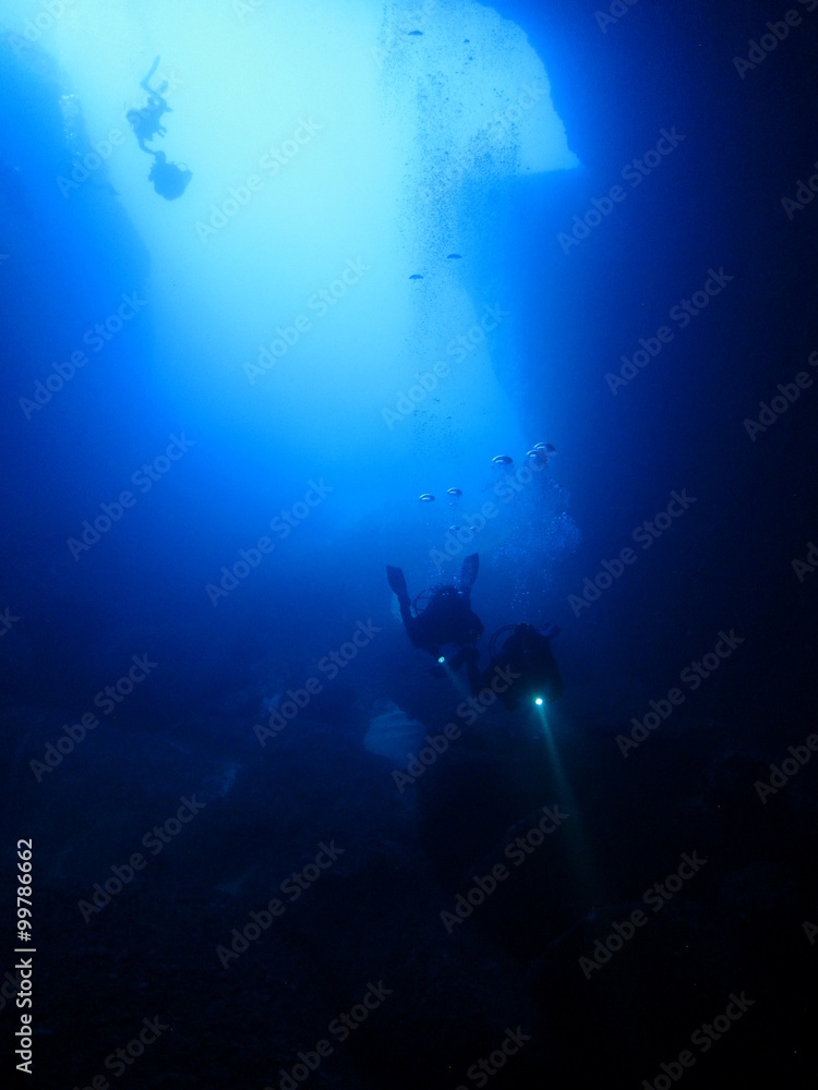 Cave divers Cave divers