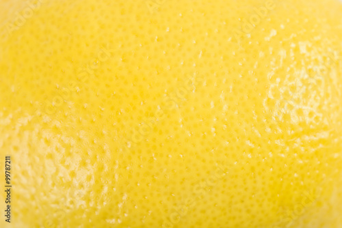 Yellow Lemon Peel Texture Macro