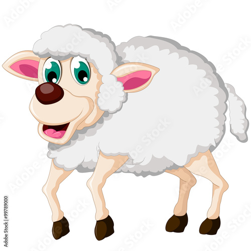 happy sheep cartoon