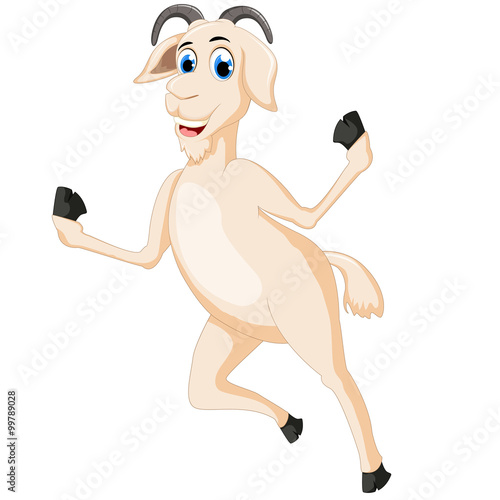 funni goat cartoon