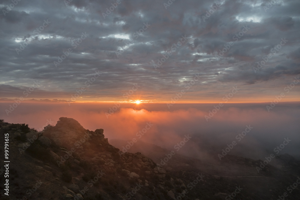 Los Angeles Foggy Sunrise