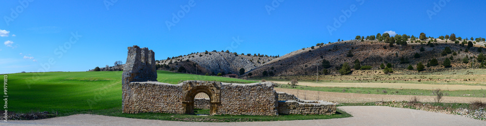 Ruins Landscape in Soria, Spain.