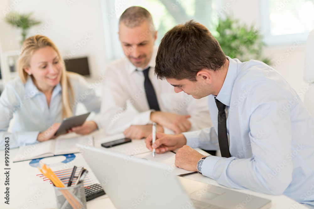 Fototapeta premium Colleagues In The Office