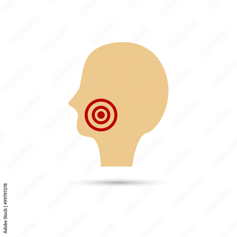 Toothache color icon Toothache color icon