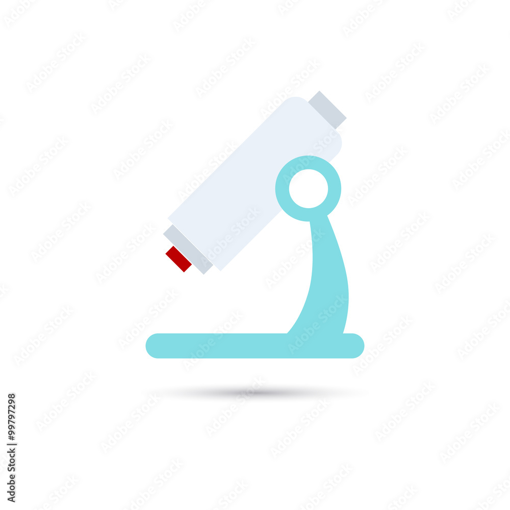 Microscope color icon Microscope color icon