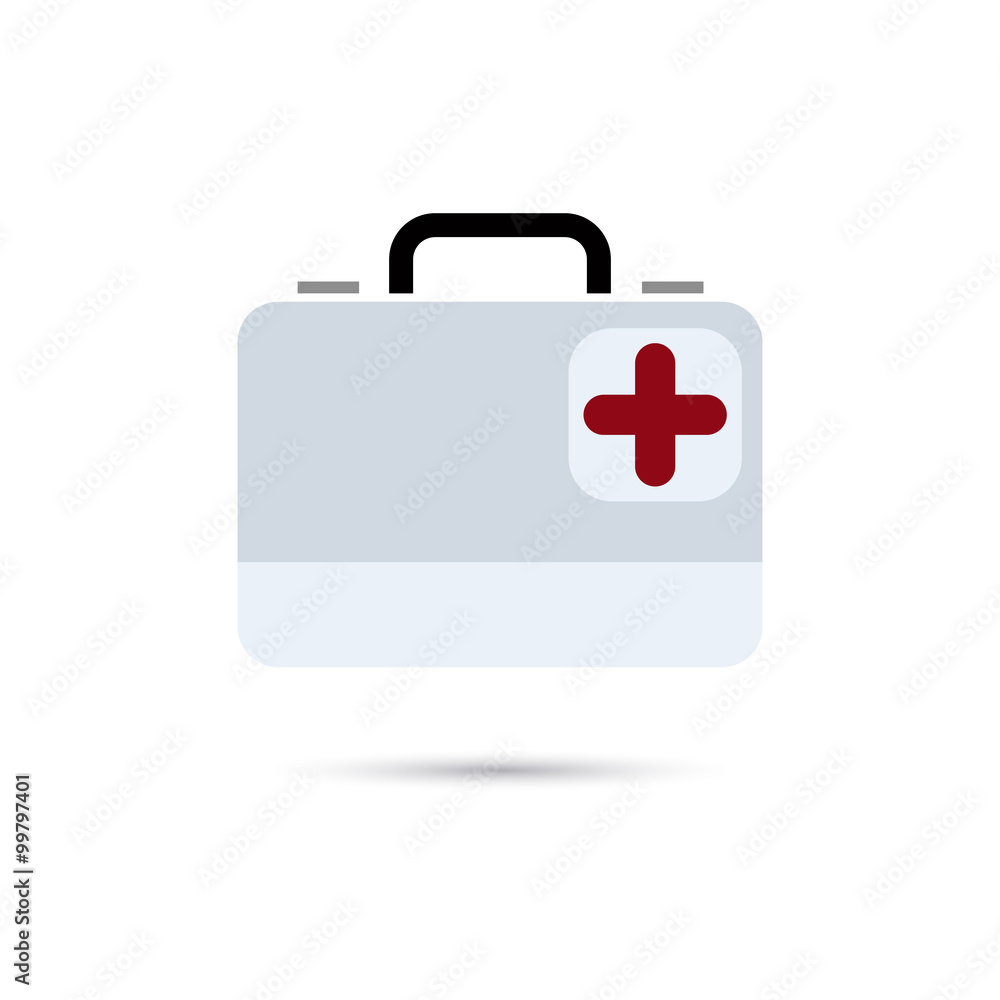 Medical chest color icon Medical chest color icon