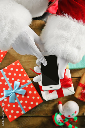 Christmas concept. Santa wi...
