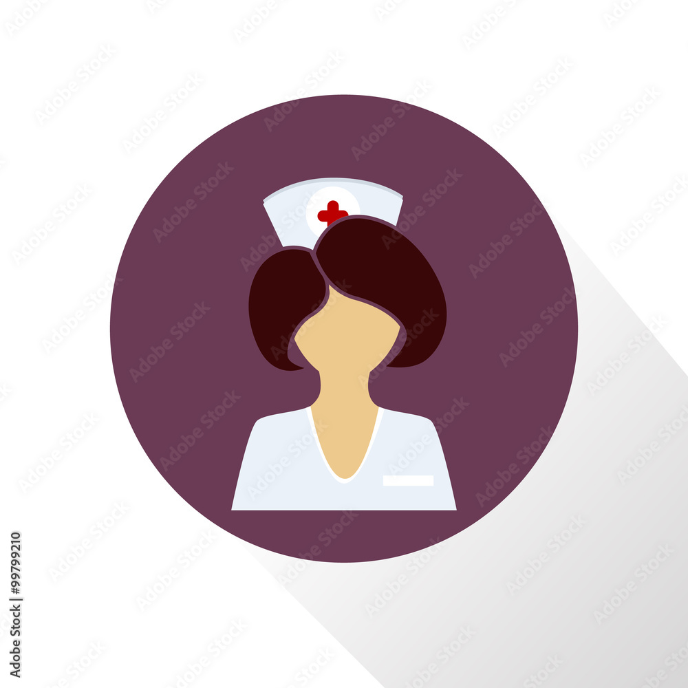 Obraz premium Nurse color icon