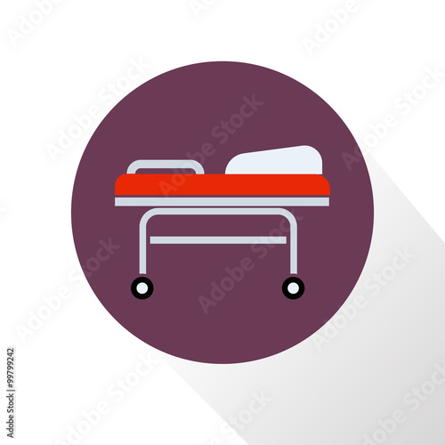 Emergency bed icon