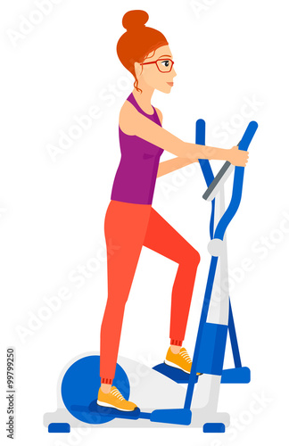 Woman making exercises.
