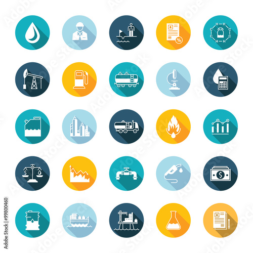 Vector Set Flat Square Icons
