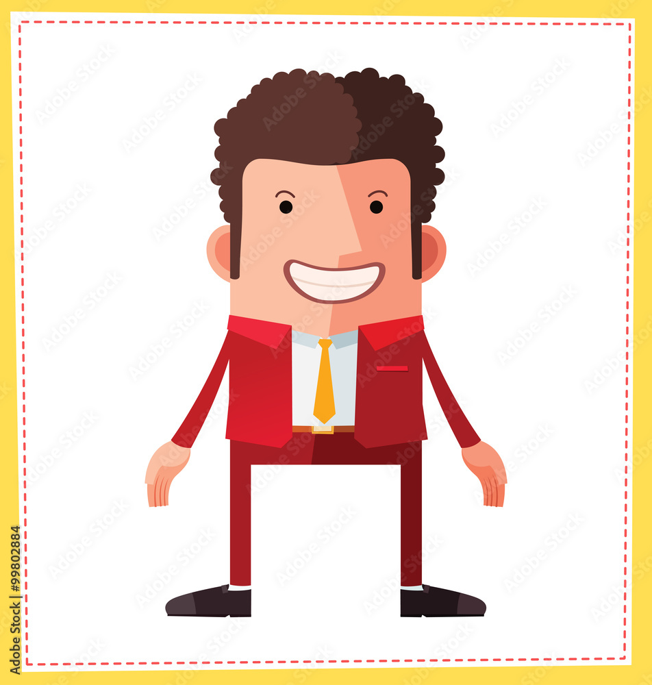 flat style male avatar character design flat style male avatar character design