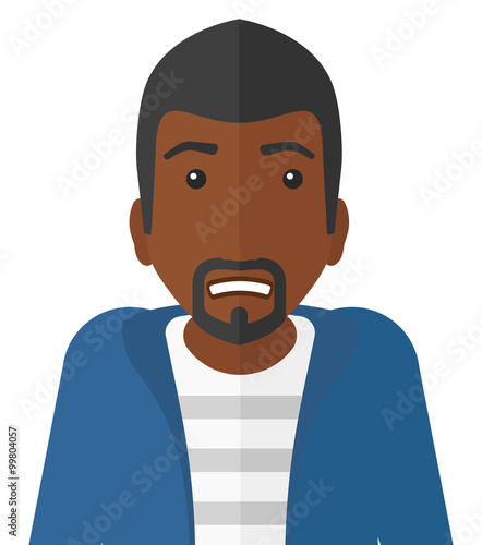 Embarrassed an african-american man.