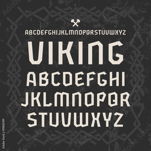 Sanserif font in historical style