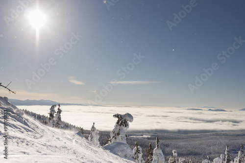 ski resort mountain landscape