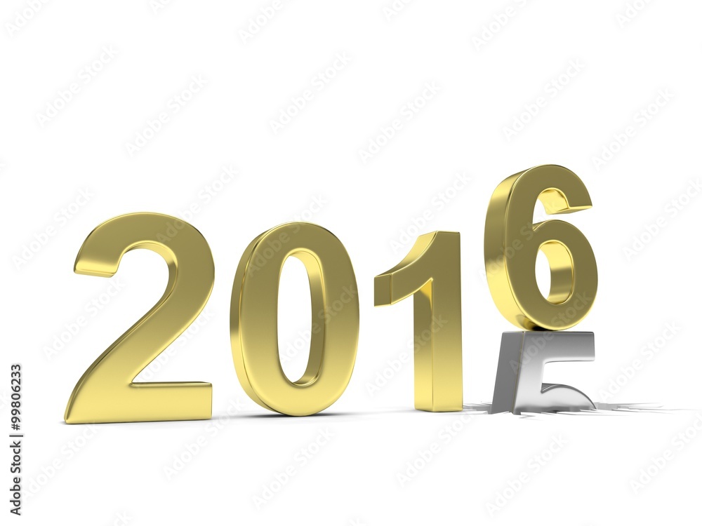 2015-2016 change new year 2016 isolated 2015-2016 change new year 2016 isolated
