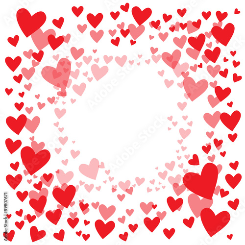 Vector background with hearts for greeting cards  banners  posters Valentine s Day