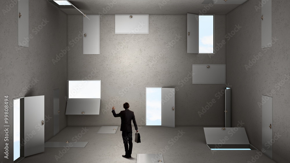 Fototapeta premium When making difficult decision