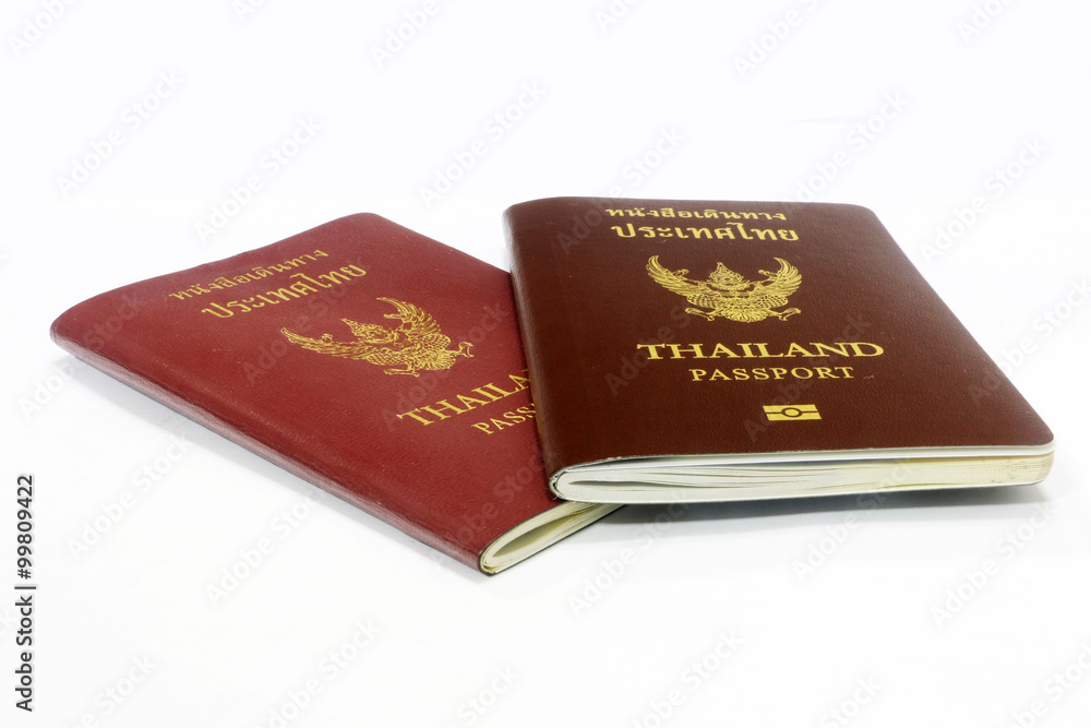 Passport on the isolated background Passport on the isolated background