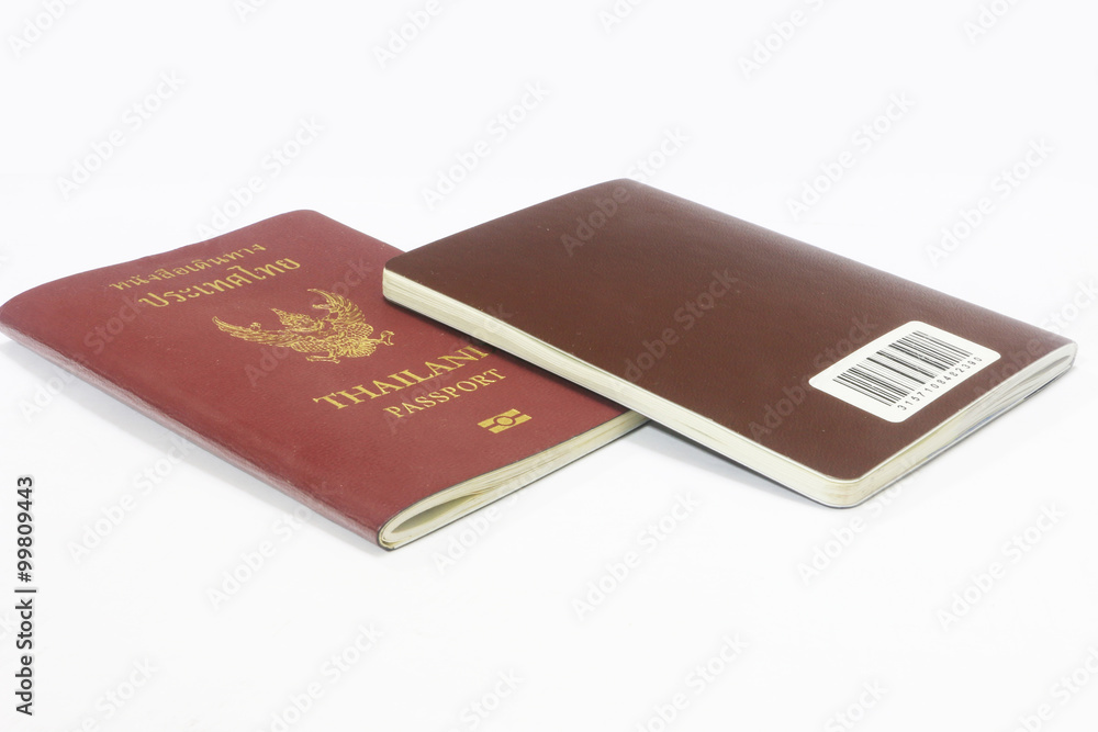 Passport on the isolated background Passport on the isolated background