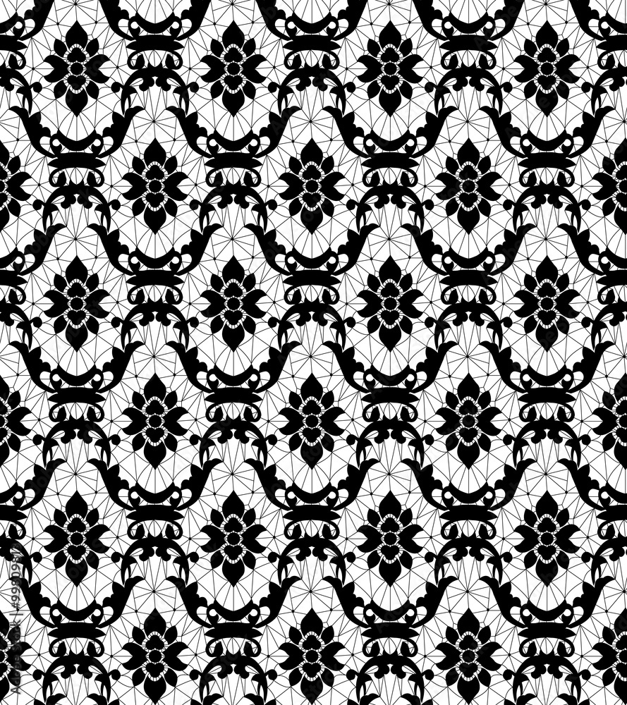 Black lace pattern Black lace pattern
