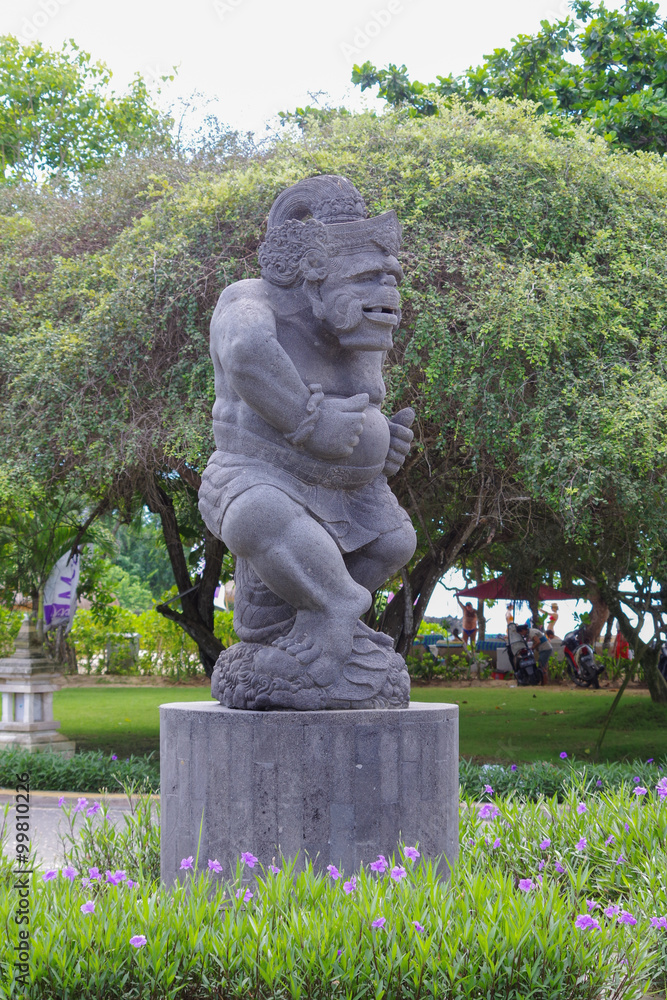 Male statue in Bali