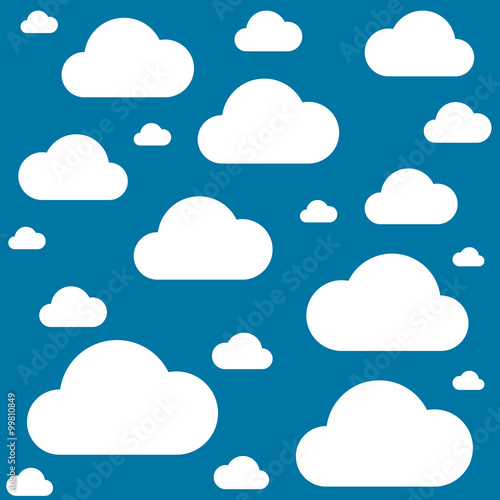 ciel bleu et nuages