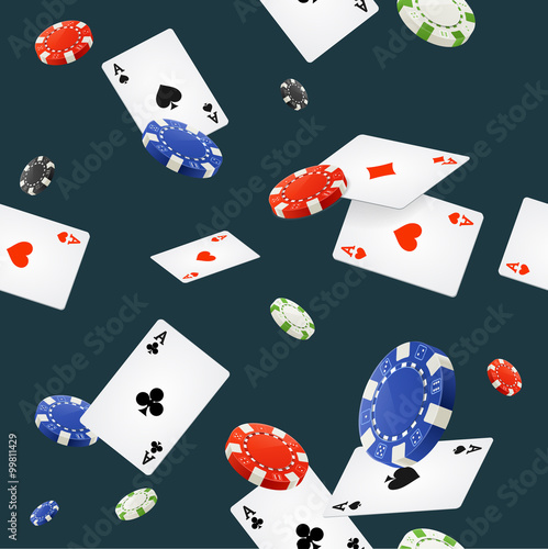 Casino Background Seamless. Vector