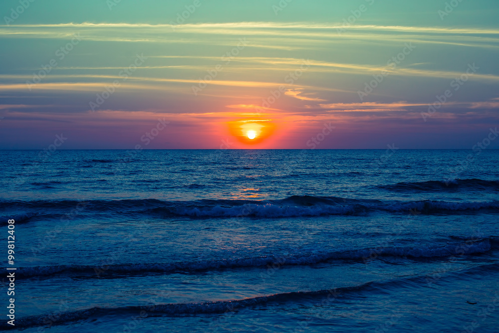Evening Sea during the amazing sunset. Evening Sea during the amazing sunset.
