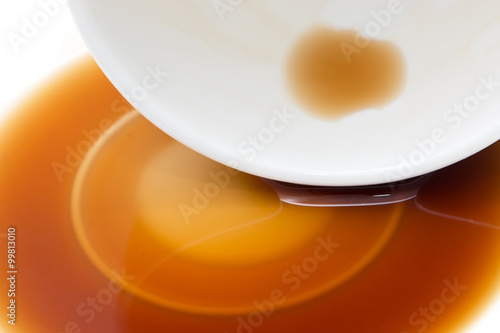 cup of coffee on a white background