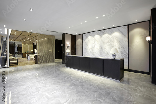 Elegant business clubhouse interiors photo