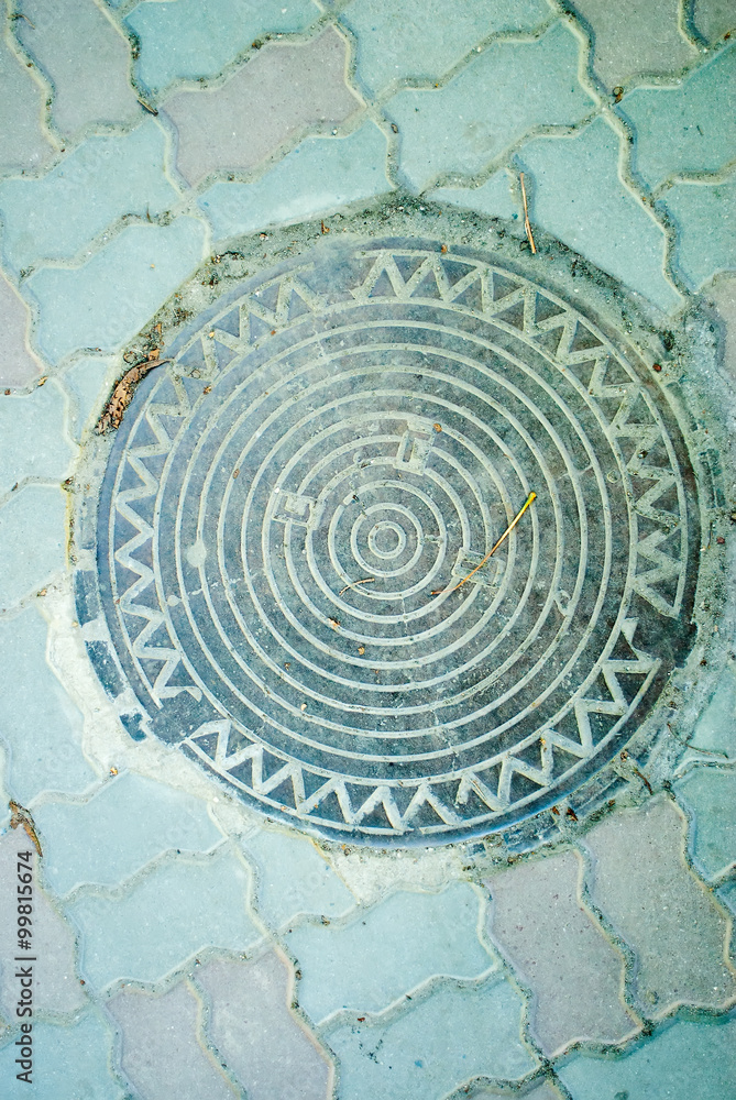 Old manhole in Kaliningrad