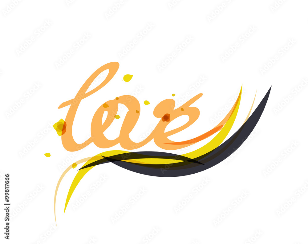 Fototapeta premium Love lettering word