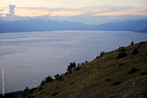 Lake Ohrid at sunset