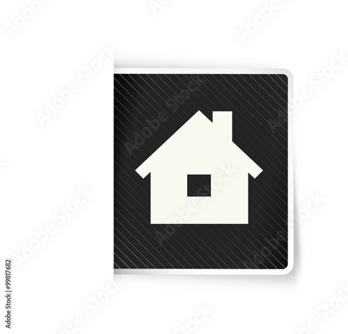 The tag with home icon