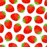 Sweet strawberries seamless pattern