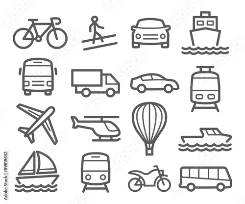 Transport Line Icons
