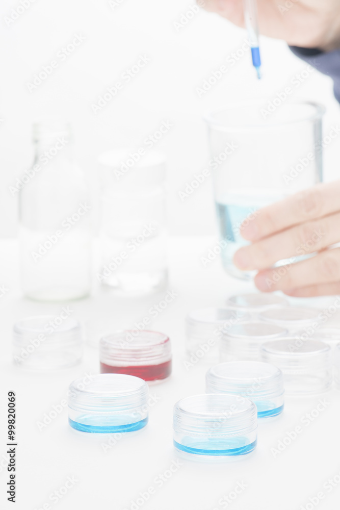 Resarch with samples in lab Resarch with samples in lab